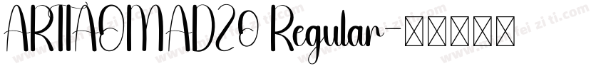 ARTIAOMADZ0 Regular字体转换